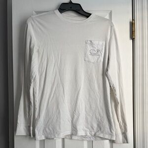 Vineyard Vines Youth L Classic White Long Sleeve Tee